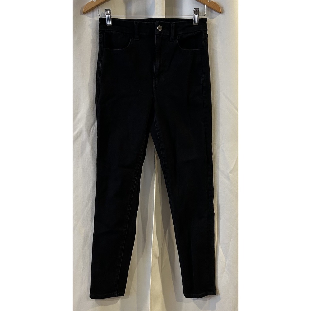 American Eagle 360 Next Level Stretch Hi Rise‎ Jegging Jeans Size 6 Black